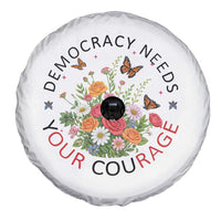 Pro Democracy Spare Tire Cover Human Rights Our Rage Protest Floral FDT