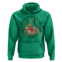 Pro Democracy Hoodie Human Rights Our Rage Protest Floral FDT