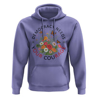 Pro Democracy Hoodie Human Rights Our Rage Protest Floral FDT
