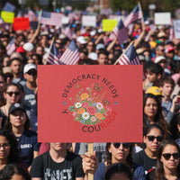 Pro Democracy Protest Sign Human Rights Our Rage Protest Floral FDT