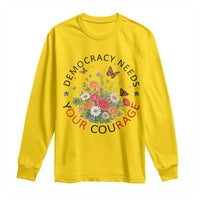 Pro Democracy Long Sleeve Shirt Human Rights Our Rage Protest Floral FDT