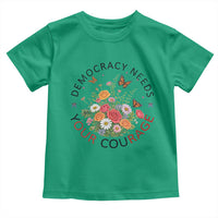Pro Democracy Toddler T Shirt Human Rights Our Rage Protest Floral FDT