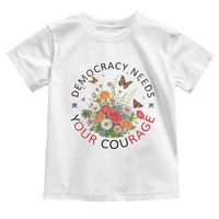 Pro Democracy Toddler T Shirt Human Rights Our Rage Protest Floral FDT