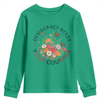 Pro Democracy Youth Sweatshirt Human Rights Our Rage Protest Floral FDT