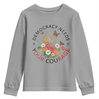 Pro Democracy Youth Sweatshirt Human Rights Our Rage Protest Floral FDT
