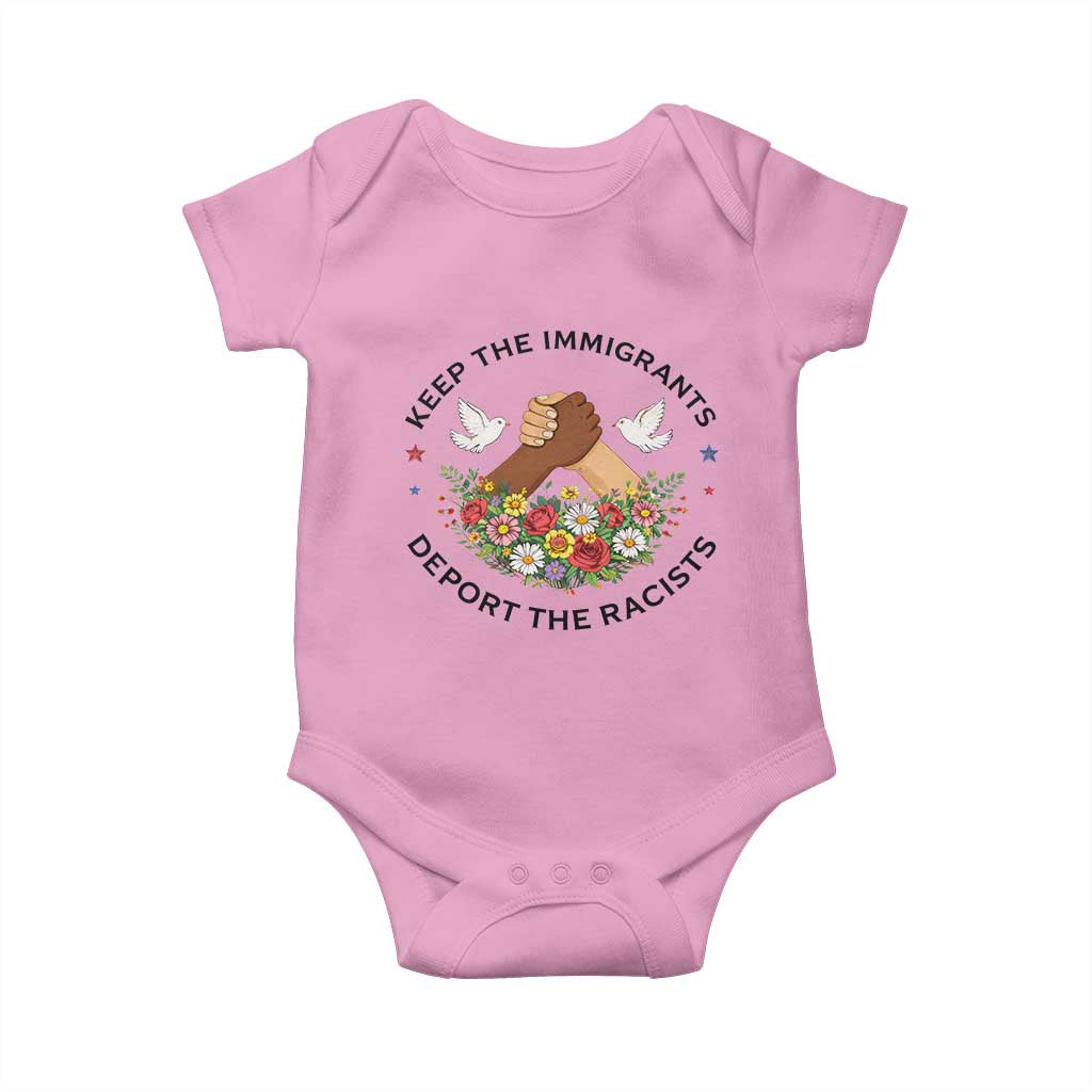Keep The Immigrants Deport The Racist Baby Onesie Floral FDT