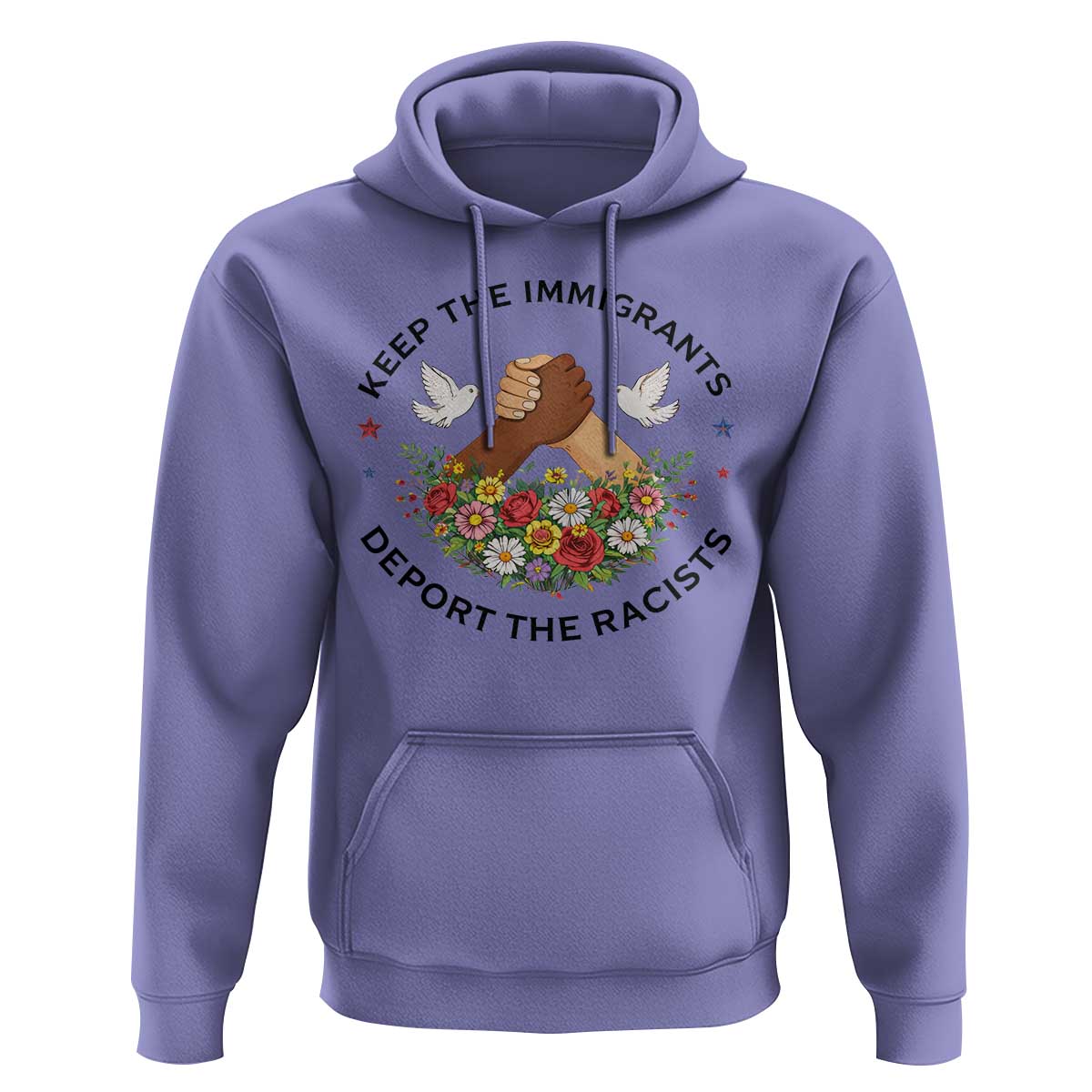 Keep The Immigrants Deport The Racist Hoodie Floral FDT