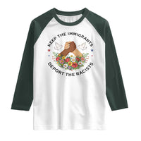 Keep The Immigrants Deport The Racist Raglan Shirt Floral FDT