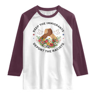 Keep The Immigrants Deport The Racist Raglan Shirt Floral FDT