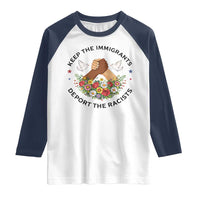 Keep The Immigrants Deport The Racist Raglan Shirt Floral FDT