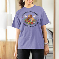Keep The Immigrants Deport The Racist T Shirt For Women Floral FDT