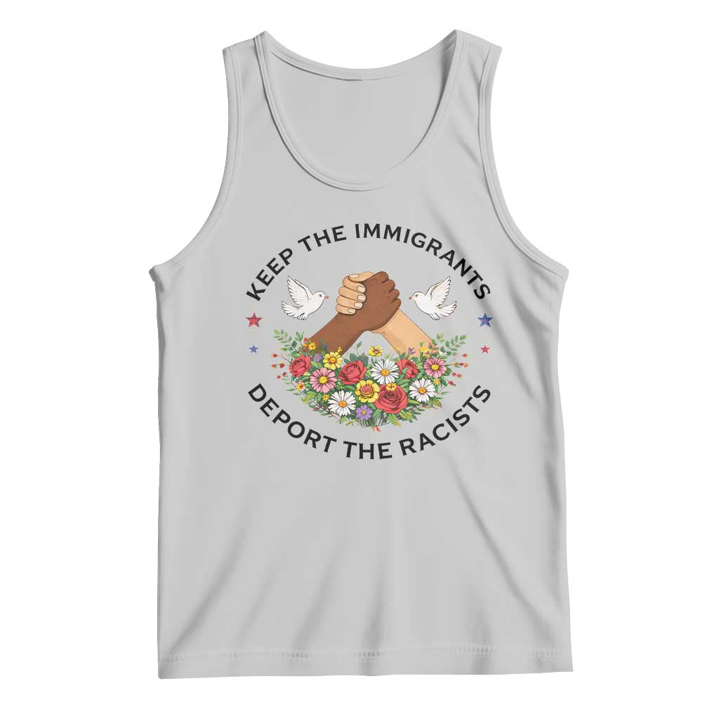 Keep The Immigrants Deport The Racist Tank Top Floral FDT
