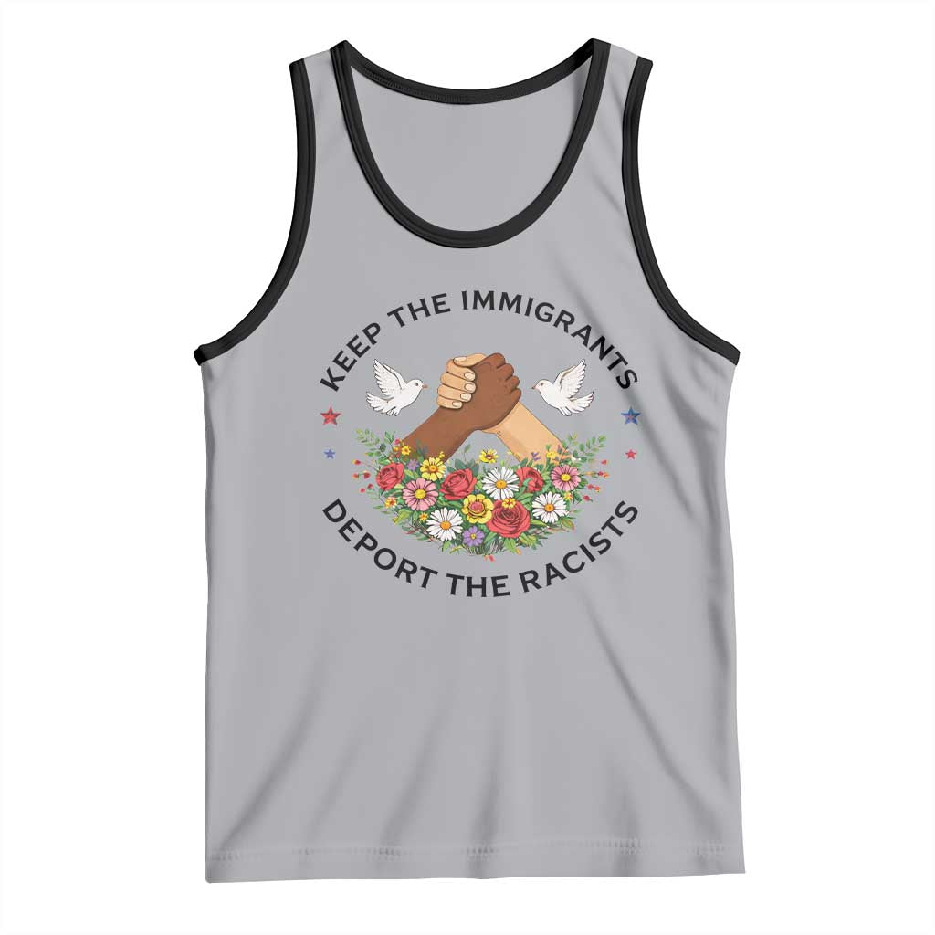 Keep The Immigrants Deport The Racist Tank Top Floral FDT