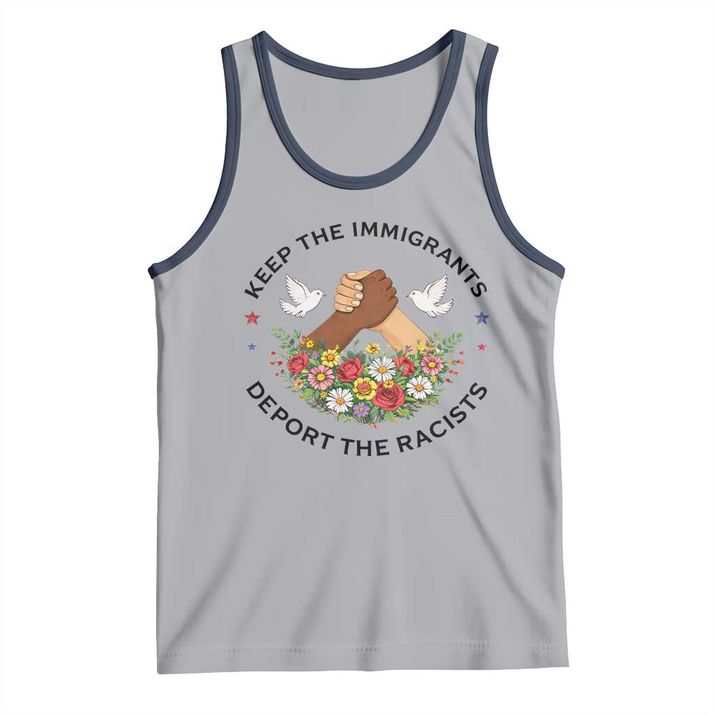 Keep The Immigrants Deport The Racist Tank Top Floral FDT