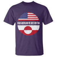 Dear Greenland We Hate Him Too T Shirt Political Protest Greenlander American Flag