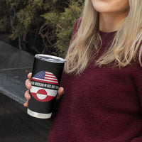 Dear Greenland We Hate Him Too Tumbler Cup Political Protest Greenlander American Flag