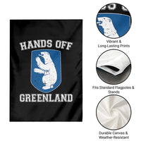 Hands Off Greenland Garden Flag Polar Bear Vintage Political Protest