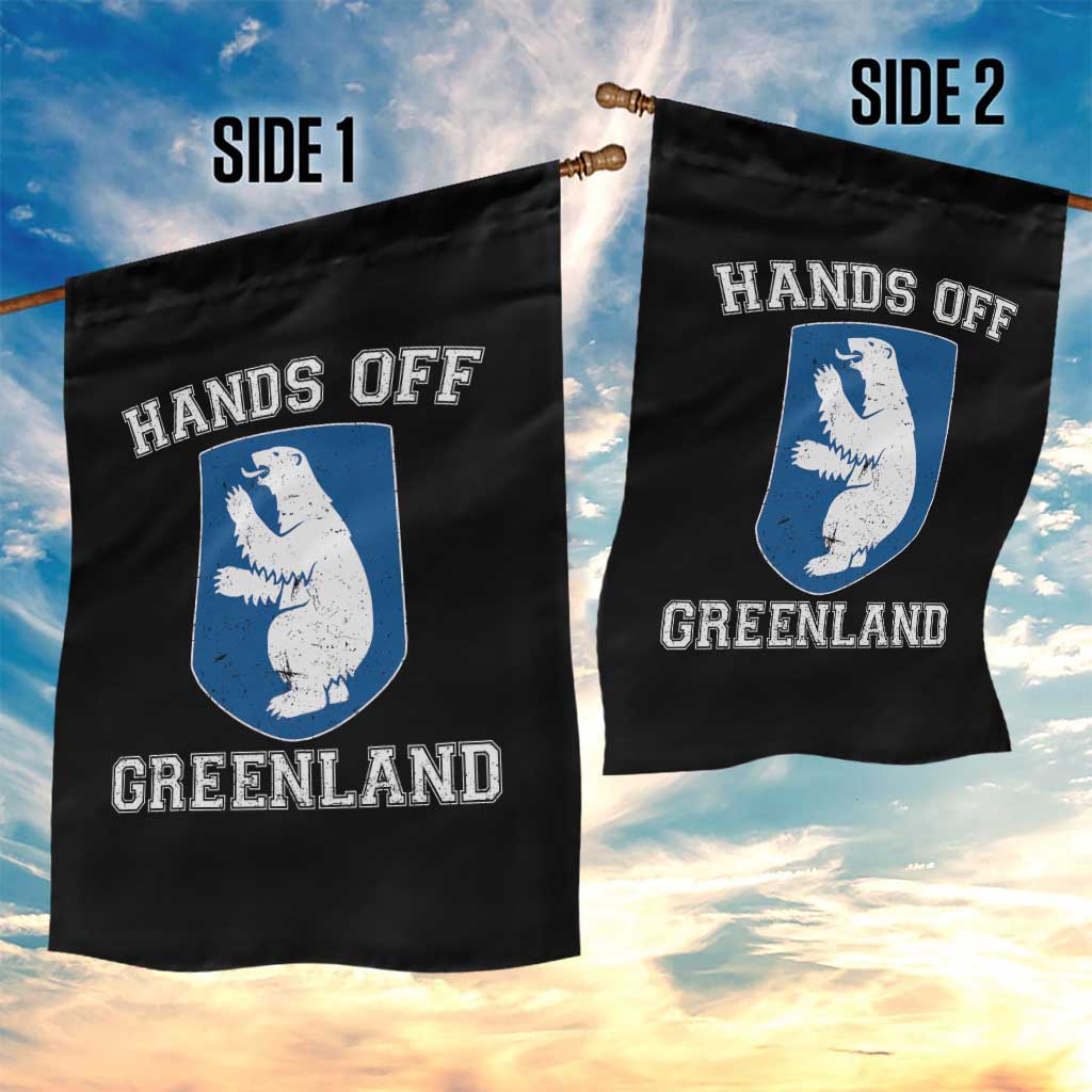 Hands Off Greenland Garden Flag Polar Bear Vintage Political Protest