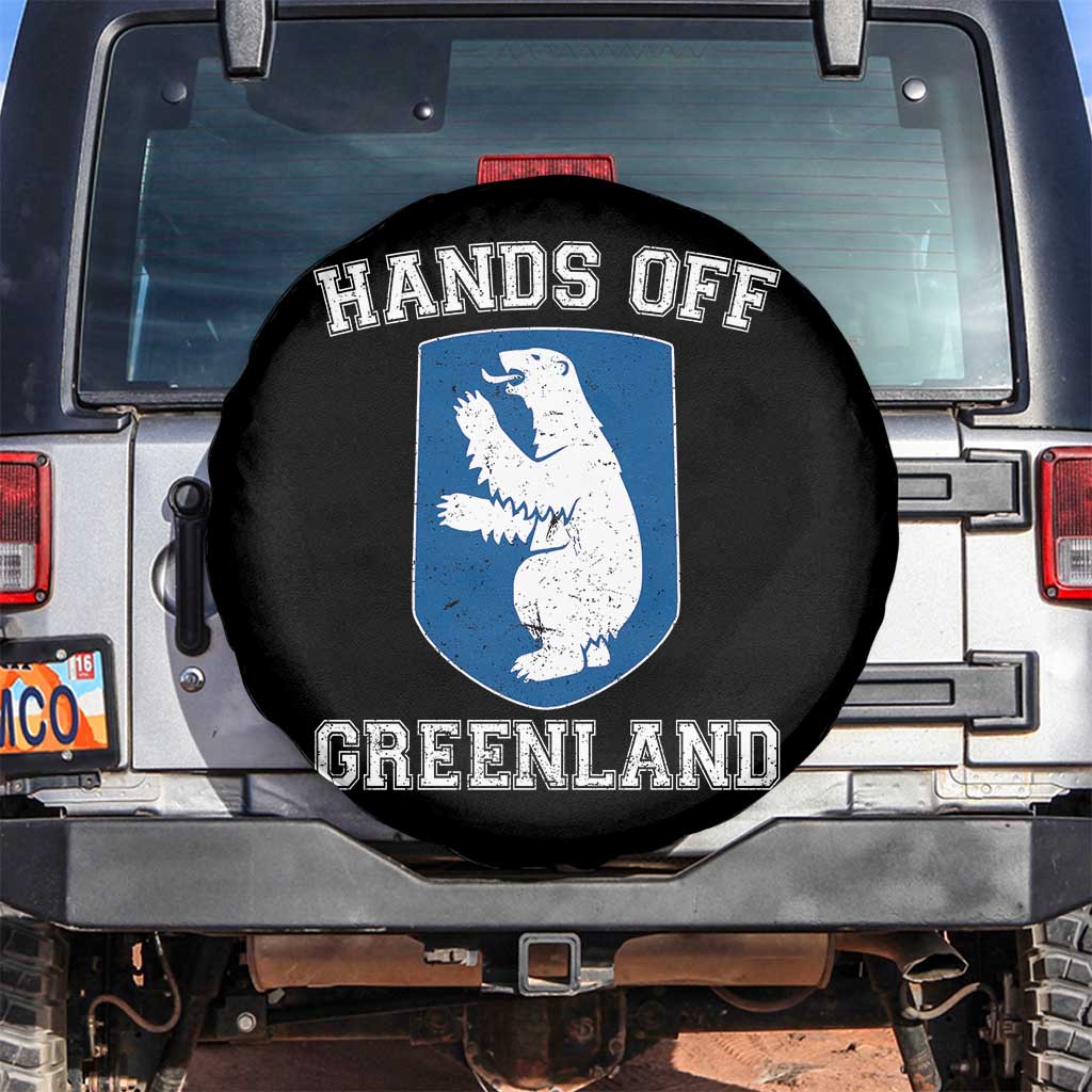 Hands Off Greenland Spare Tire Cover Polar Bear Vintage Political Protest