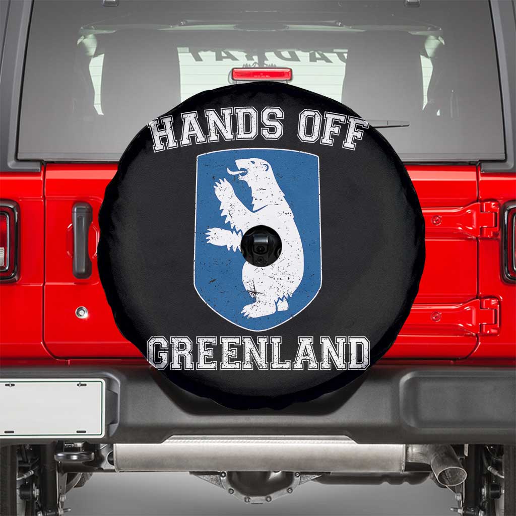 Hands Off Greenland Spare Tire Cover Polar Bear Vintage Political Protest