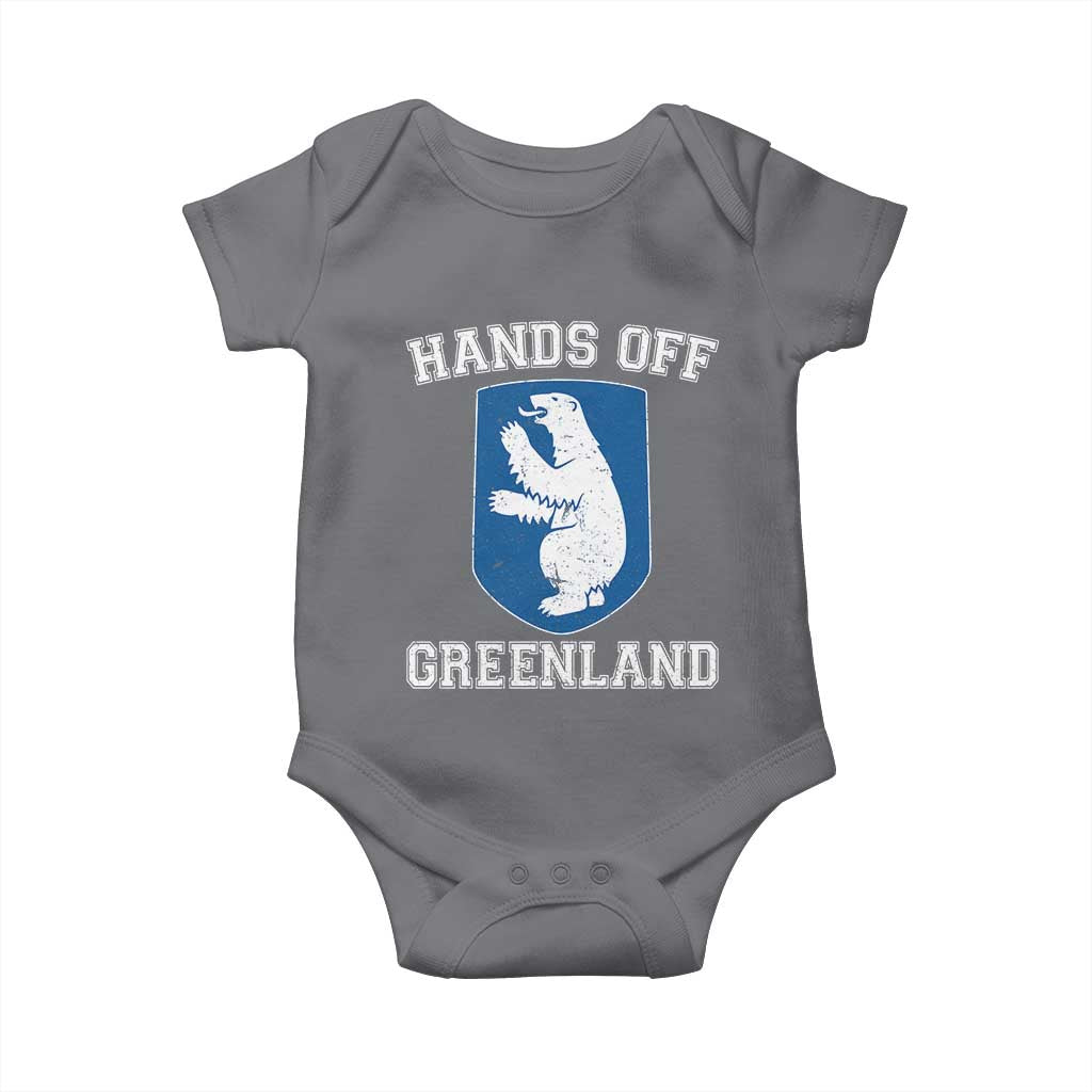 Hands Off Greenland Baby Onesie Polar Bear Vintage Political Protest