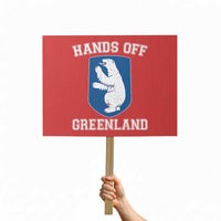 Hands Off Greenland Protest Sign Polar Bear Vintage Political Protest