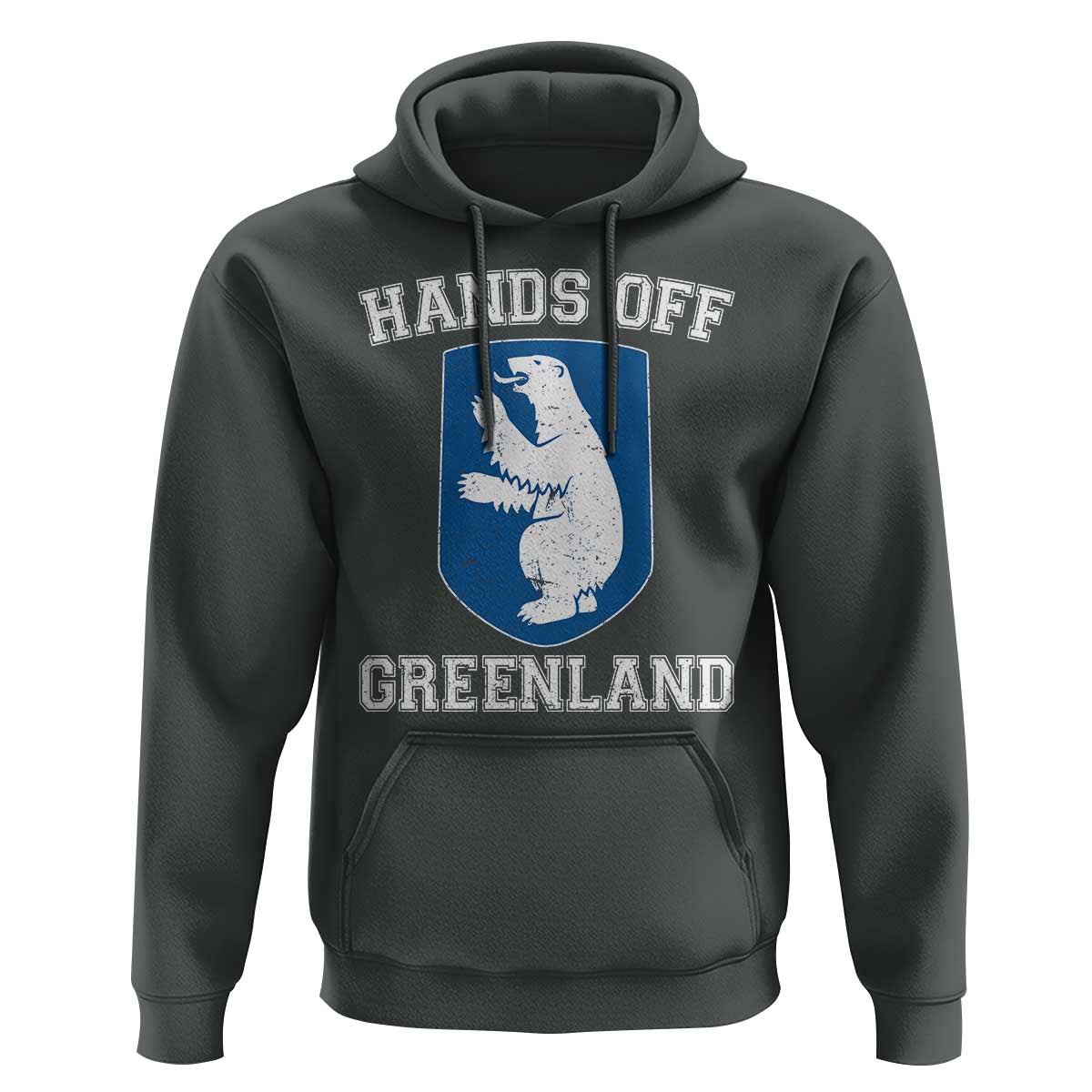 Hands Off Greenland Hoodie Polar Bear Vintage Political Protest