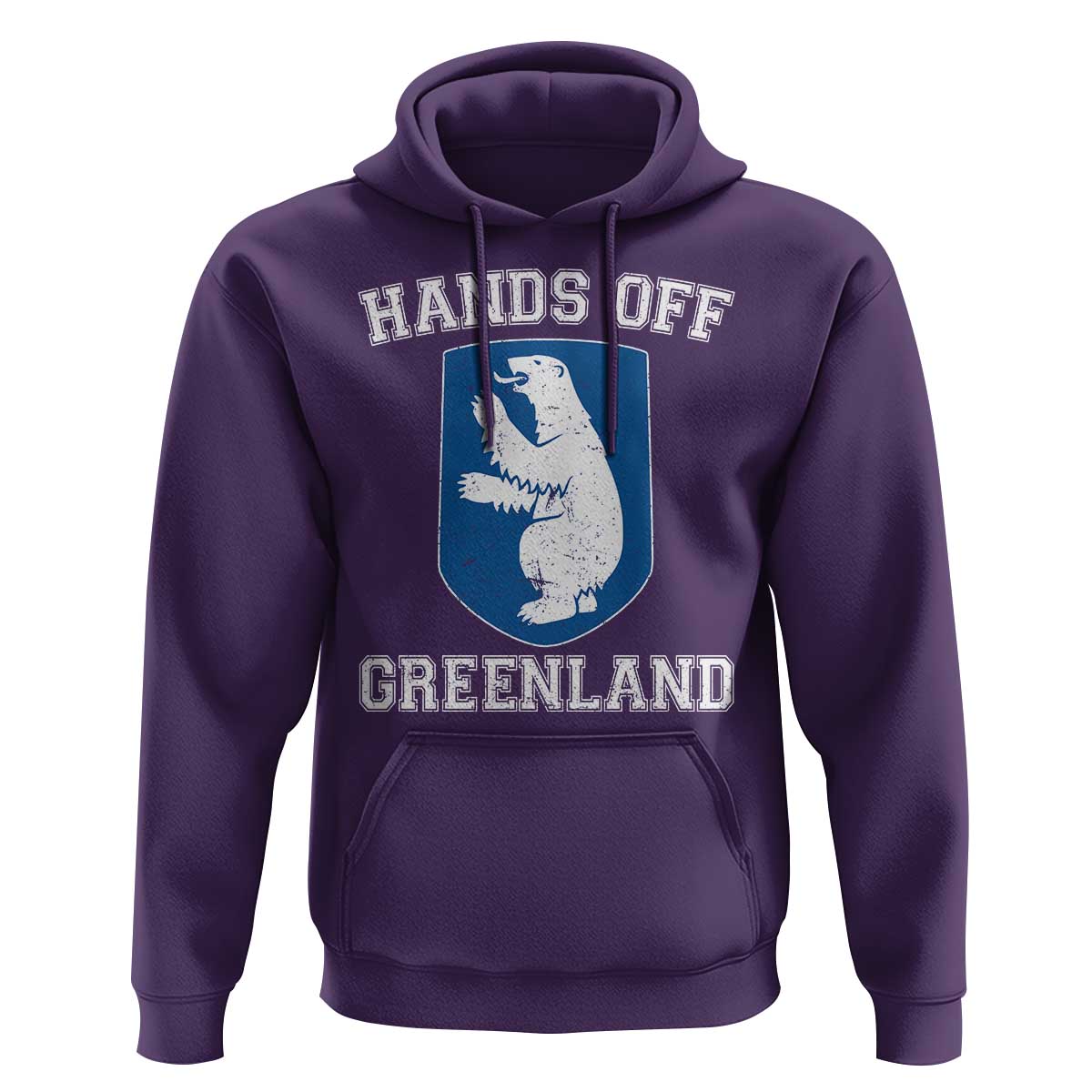 Hands Off Greenland Hoodie Polar Bear Vintage Political Protest