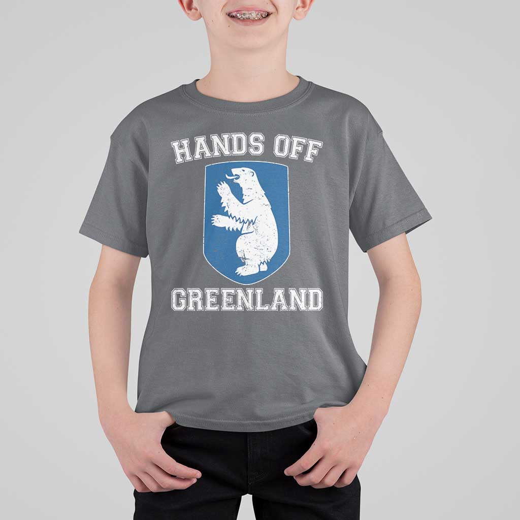 Hands Off Greenland T Shirt For Kid Polar Bear Vintage Political Protest