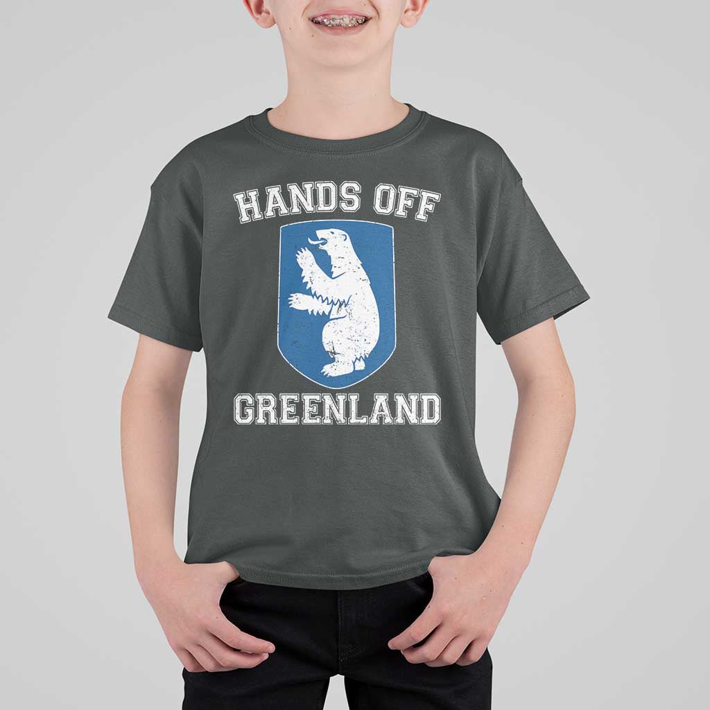 Hands Off Greenland T Shirt For Kid Polar Bear Vintage Political Protest