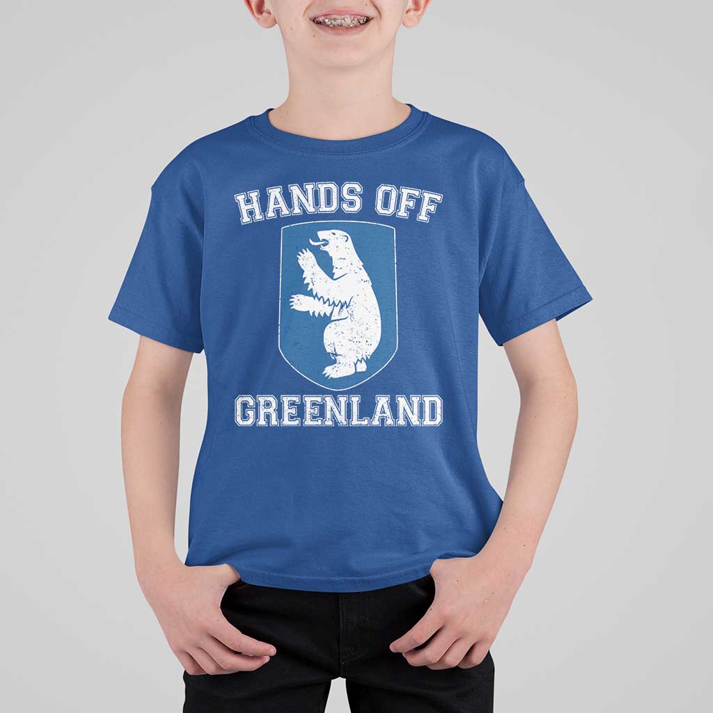 Hands Off Greenland T Shirt For Kid Polar Bear Vintage Political Protest