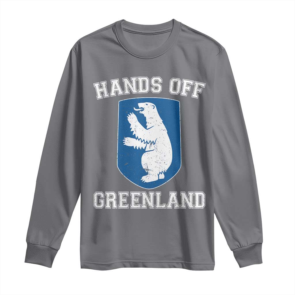 Hands Off Greenland Long Sleeve Shirt Polar Bear Vintage Political Protest