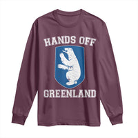 Hands Off Greenland Long Sleeve Shirt Polar Bear Vintage Political Protest