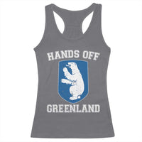 Hands Off Greenland Racerback Tank Top Polar Bear Vintage Political Protest