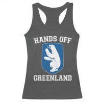 Hands Off Greenland Racerback Tank Top Polar Bear Vintage Political Protest