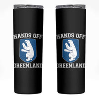 Hands Off Greenland Skinny Tumbler Polar Bear Vintage Political Protest
