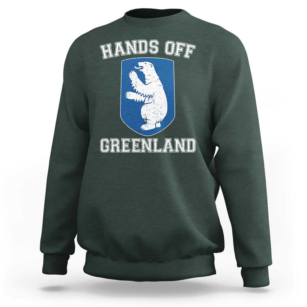 Hands Off Greenland Sweatshirt Polar Bear Vintage Political Protest