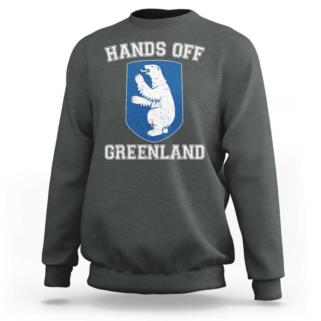 Hands Off Greenland Sweatshirt Polar Bear Vintage Political Protest