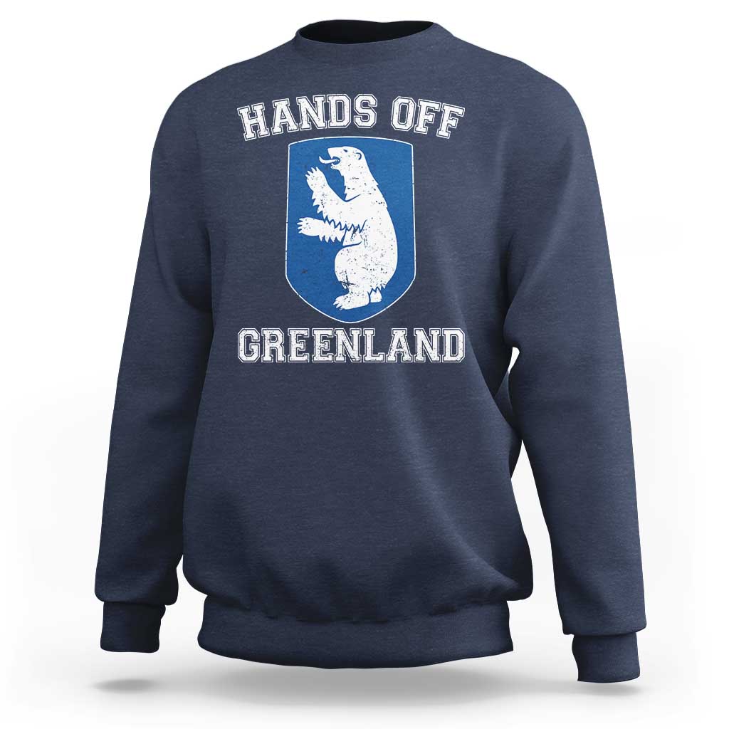 Hands Off Greenland Sweatshirt Polar Bear Vintage Political Protest