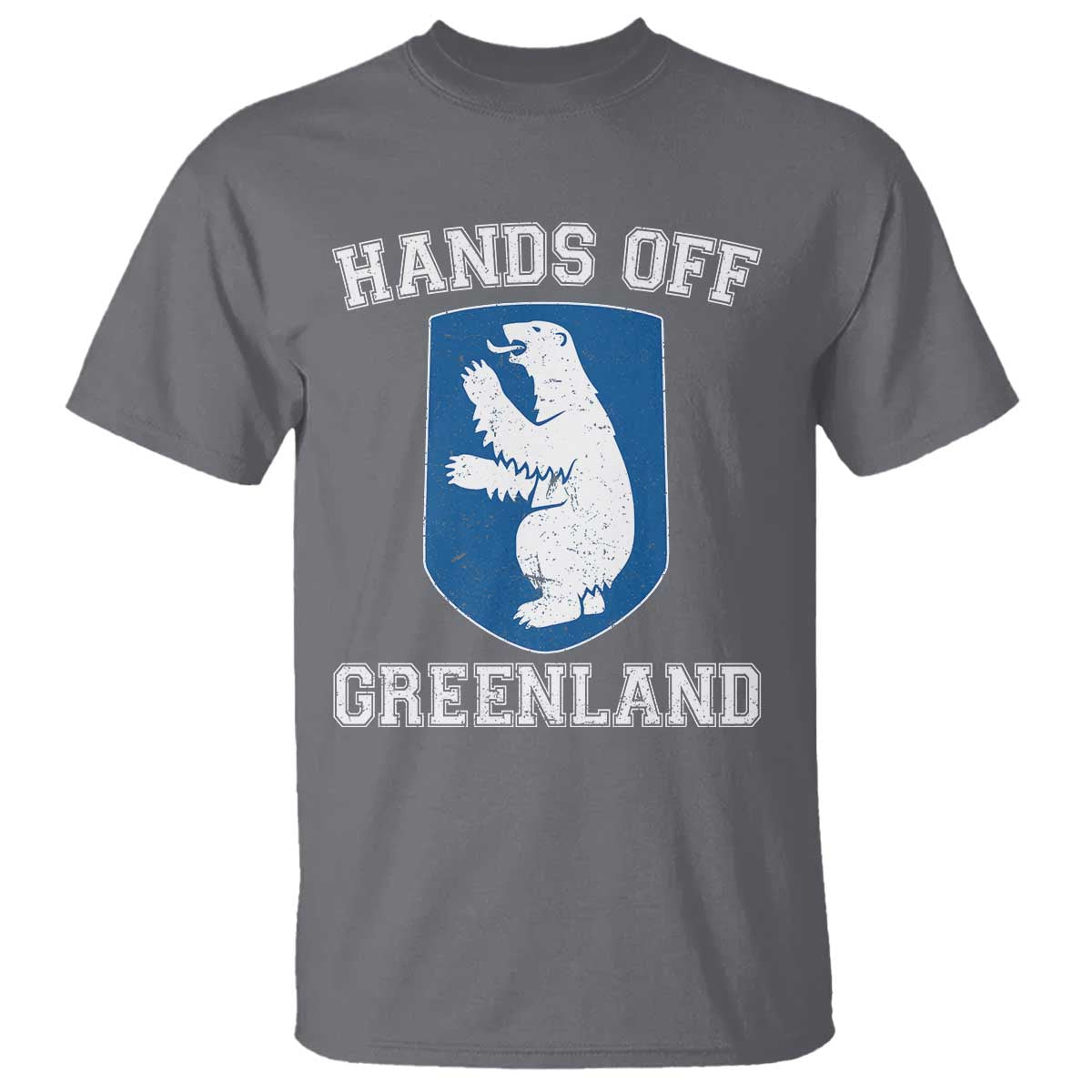 Hands Off Greenland T Shirt Polar Bear Vintage Political Protest