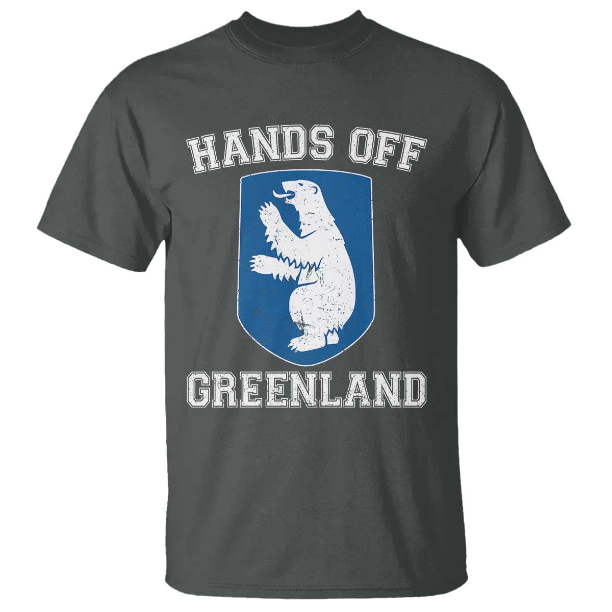 Hands Off Greenland T Shirt Polar Bear Vintage Political Protest