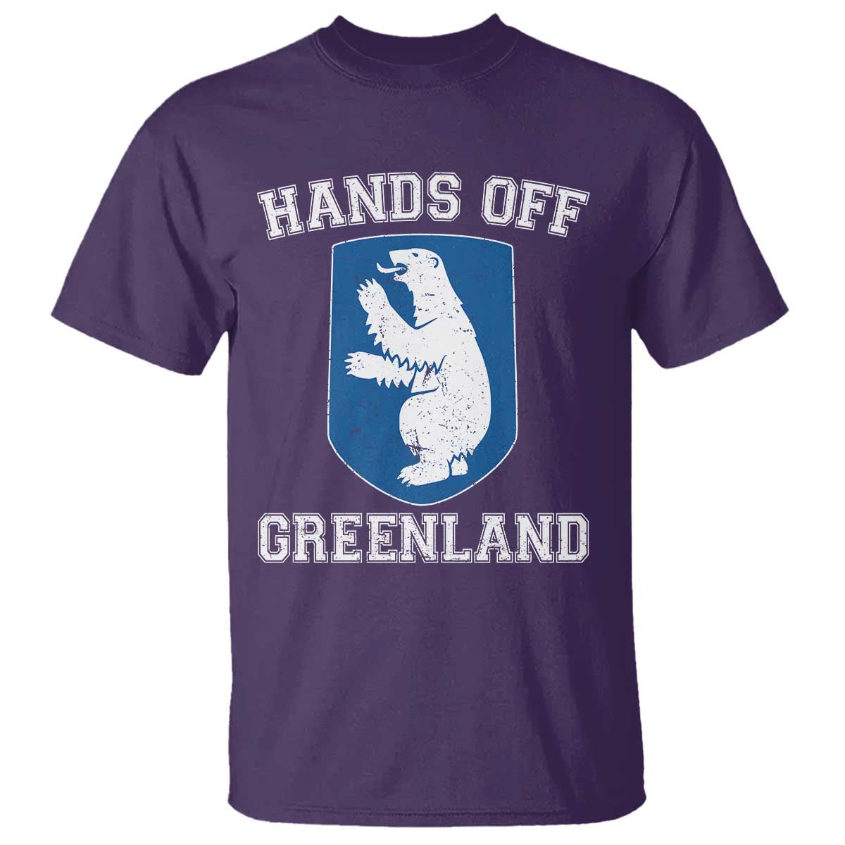 Hands Off Greenland T Shirt Polar Bear Vintage Political Protest