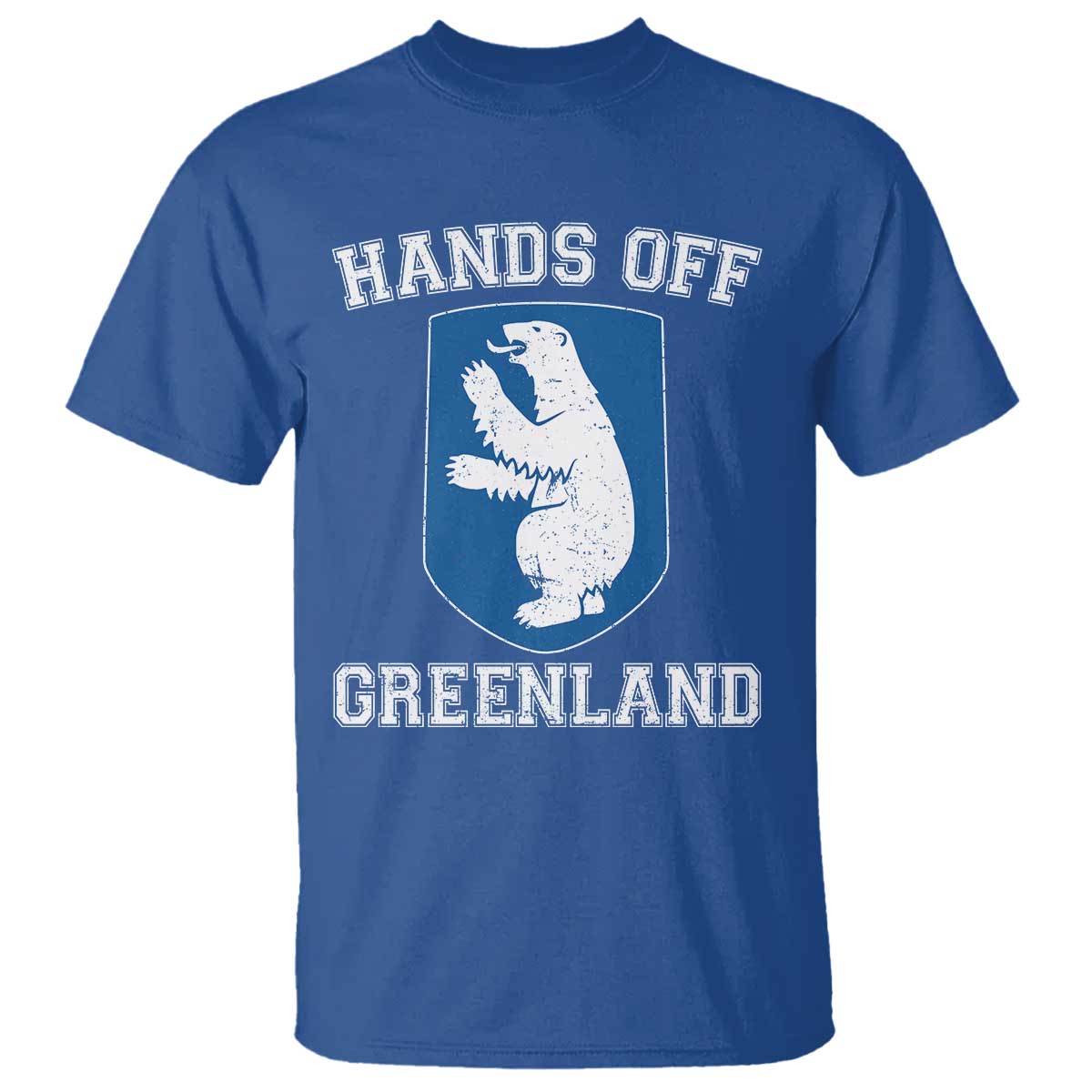 Hands Off Greenland T Shirt Polar Bear Vintage Political Protest