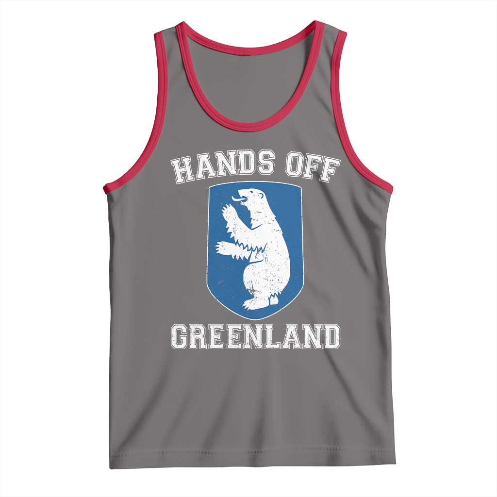 Hands Off Greenland Tank Top Polar Bear Vintage Political Protest