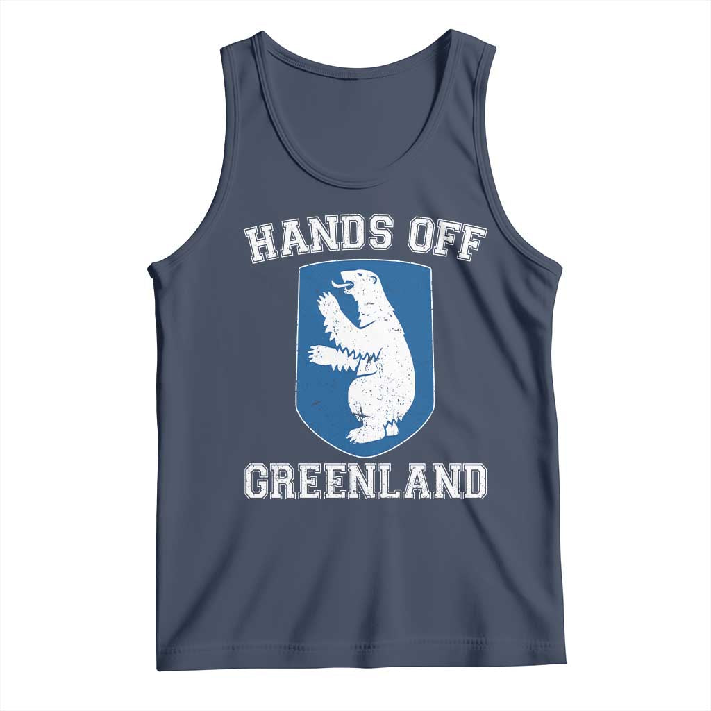 Hands Off Greenland Tank Top Polar Bear Vintage Political Protest