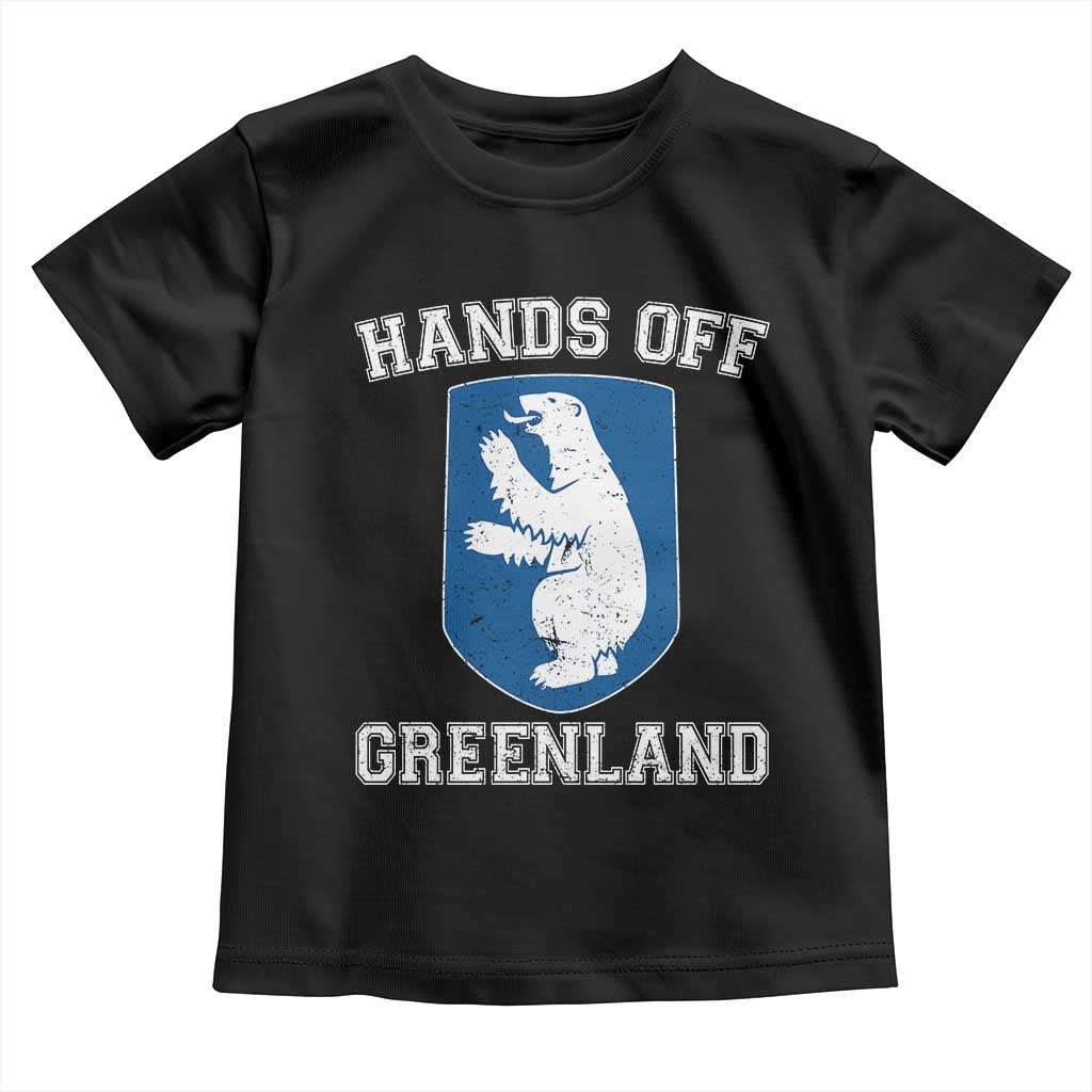 Hands Off Greenland Toddler T Shirt Polar Bear Vintage Political Protest