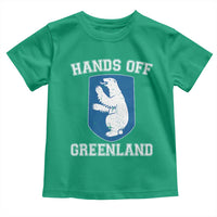 Hands Off Greenland Toddler T Shirt Polar Bear Vintage Political Protest