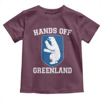 Hands Off Greenland Toddler T Shirt Polar Bear Vintage Political Protest