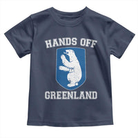 Hands Off Greenland Toddler T Shirt Polar Bear Vintage Political Protest