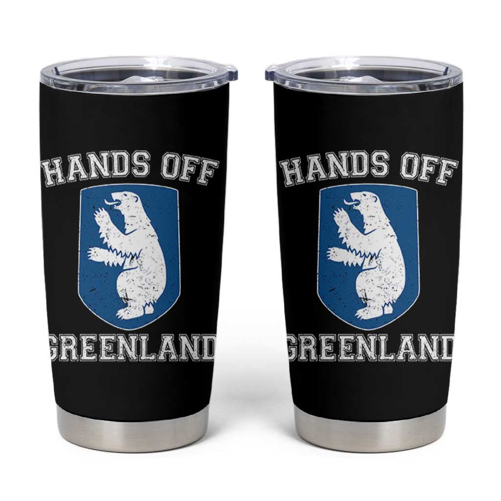 Hands Off Greenland Tumbler Cup Polar Bear Vintage Political Protest